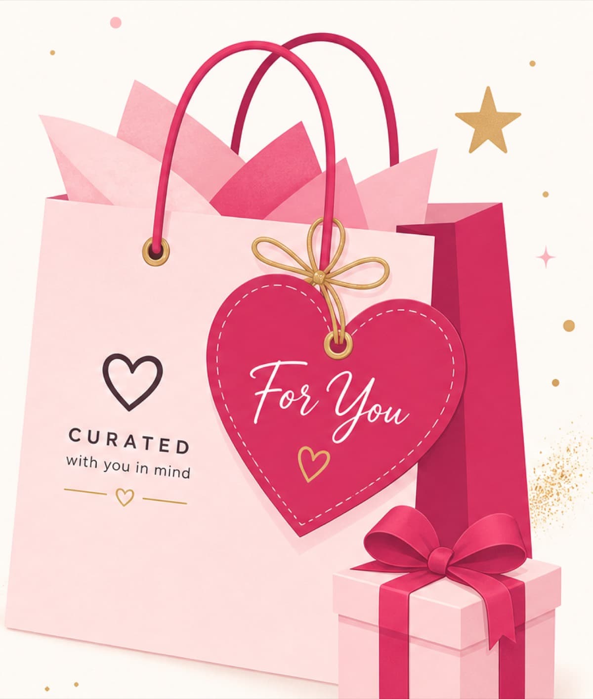 Femshopi curated gift packaging for an online order